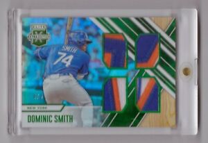 Mets DOMINIC SMITH /5 2017 Elite Extra Edition QUAD PATCH RELIC SSP Rookie RC NY