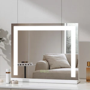 Schminkspiegel mit Beleuchtung Dimmbar Hollywood LED Kosmetikspiegel Spiegel - Bild 1 von 7