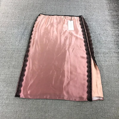 Falda Jason Wu Mujer 0 Falda Lápiz En Rosa Ombre Seda Cordones Forrada Informal a342 Foto 1 de 4