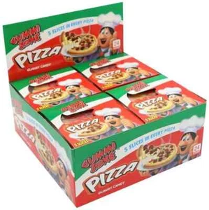 24x Gummi Zone Pizza con Jugo de Fruta 5 Rebanadas Caramelo Gomoso 21g - Imagen 1 de 3