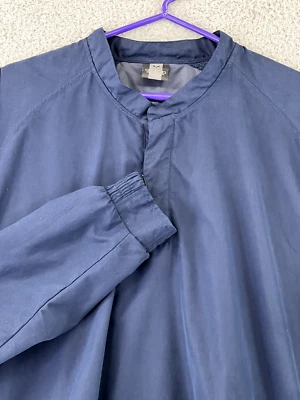 Nike Tiger Woods Men's Size Large Golf Top Crew Neck Sweater Blue Snap Button - Image 1 of 4