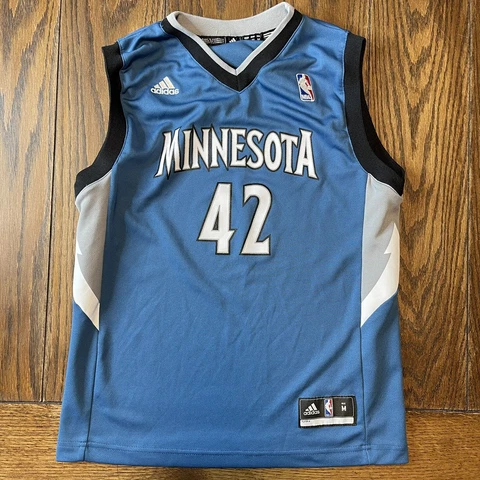 Minnesota Timberwolves Kevin Love Youth Size Medium Adidas Blue Jersey #45 Cover