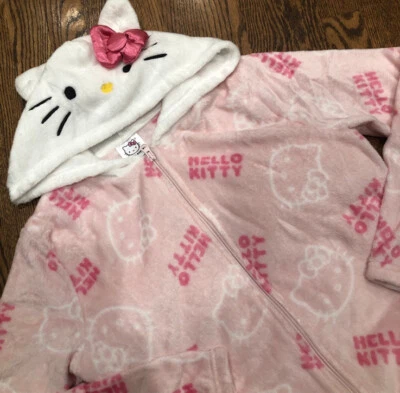 Traje corporal suave con capucha de una pieza para mujer SANRIO Hello Kitty-Talla: L Difícil de encontrar Foto 1 de 3