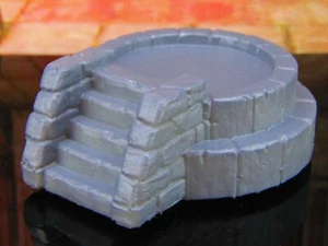 Stone Reflecting Pool / Wishing Well Scatter Terrain Scenery Mini Miniature - Picture 1 of 7