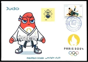ALGERIA 2024 - Philatelic Cover - Judo - Olympics Paris 2024 - France - Martial - Picture 1 of 1