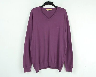 Camel Active Herren 2XL V-Ausschnitt Pullover Sweatshirt Strick Lila Top - Bild 1 von 4