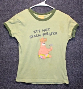 Vintage Nickelodeon Spongebob "It's Not Brain Surgery" T Shirt M 7/9 - Picture 1 of 6