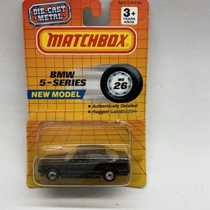 Matchbox BMW Serie 5 1990 Negro Escala 1:64 Nuevo Modelo Paquete Abierto Libre de Humo - Imagen 1 de 14