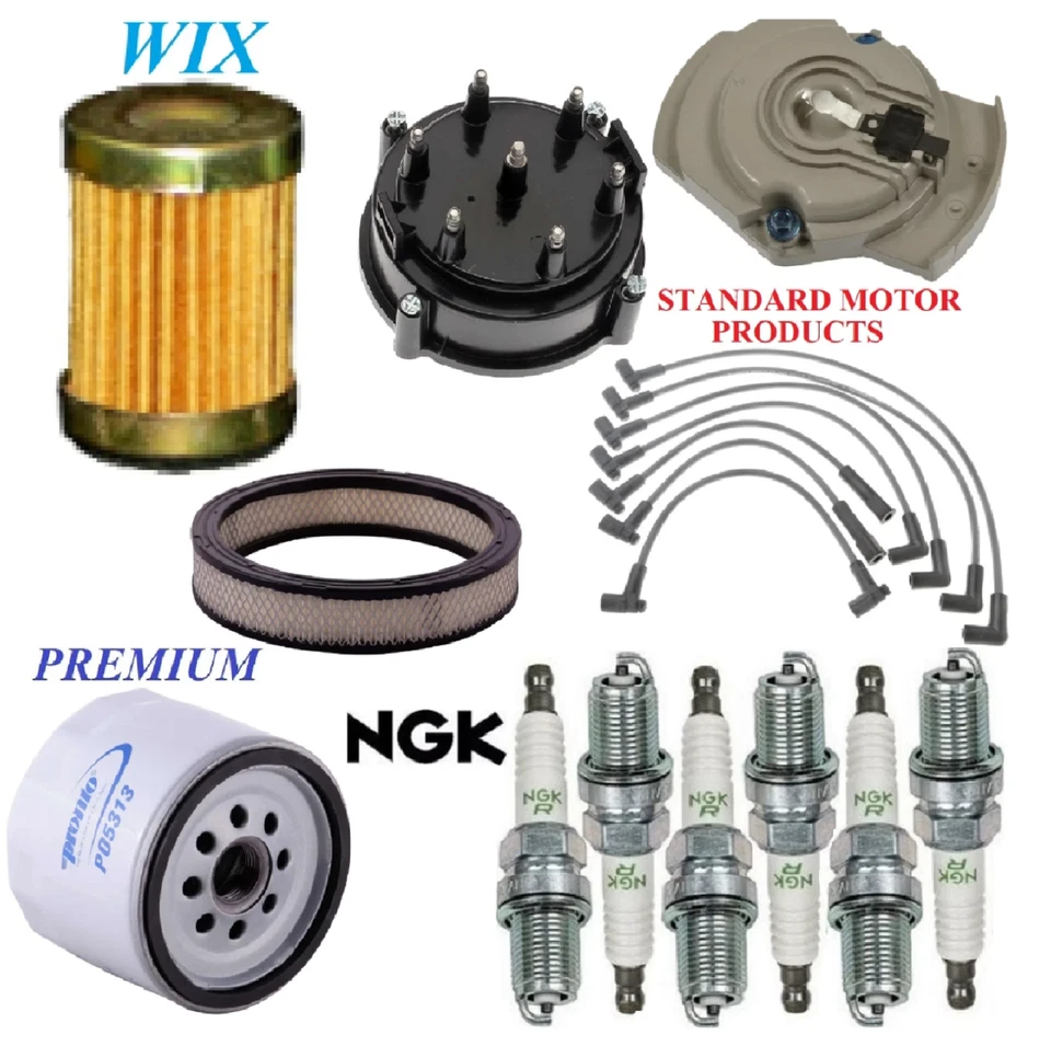Kit de afinación filtros tapa rotor cables enchufes para Oldsmobile Cutlass L6 4,1 L 1976 Foto 1 de 1