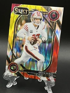 2024 Panini Select - Club Level Brock Purdy #226 Red & Yellow Shock Prizm - Bild 1 von 1