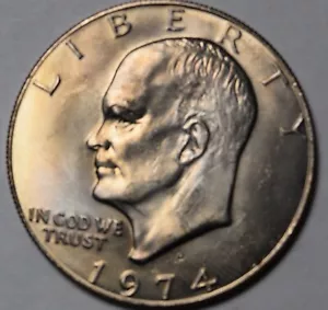 1974 d Eisenhower dollar D Mint, Uncirculated - Picture 1 of 3