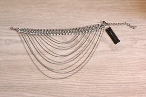 BCBG silver layered chain choker - Picture 1 of 3