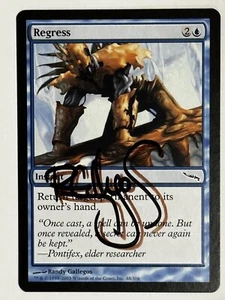 MTG Magic Regress Firmato Artist Proof x1 MRD Mirrodin Gallegos - Foto 1 di 2