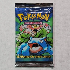 1999 Pokemon Base Set Unlimited Booster Pack Venusaur WOTC Factory Sealed - Picture 1 of 9