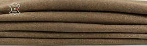 CAMEL BROWN PEARLIZED BRONZE SHIMMER ROUGH Goat leather 2 skins 6sqf 1.1mm C2747 - Picture 1 of 7