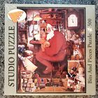 NEW Bits and Pieces JUST ONE MORE STITCH 500 piece puzzle Christmas Santa