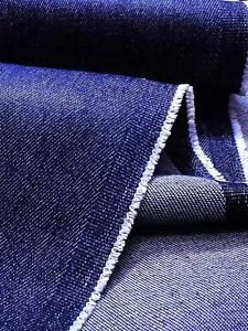 60" Wide Stretch Denim 100-Percent Cotton Selvedge Bull Denim Fabric By The Yard - Picture 1 of 22