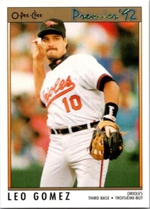 1992 O-Pee-Chee Premier - Leo Gomez #161 - Picture 1 of 2