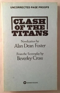 Beverley CROSS / Clash of the Titans Uncorrected Page Proofs SIGNED Proof 1st ed - Picture 1 of 2