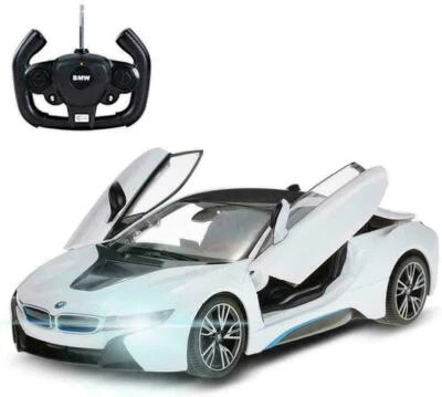 1:14 RC BMW I8 Authentic W/Open Doors RC Car WHITE - Image 1 of 4