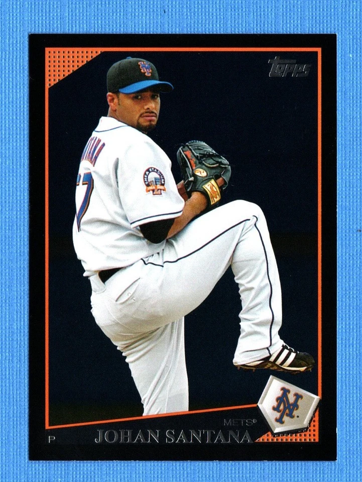 2009 Topps Wal-Mart Black Border #310 Johan Santana New York Mets - Image 1 of 1