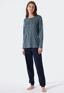 SCHIESSER Damen Pyjama lang 38 40 42 44 46 48 50 52 54 M-7XL Schlafanzug - Bild 1 von 5