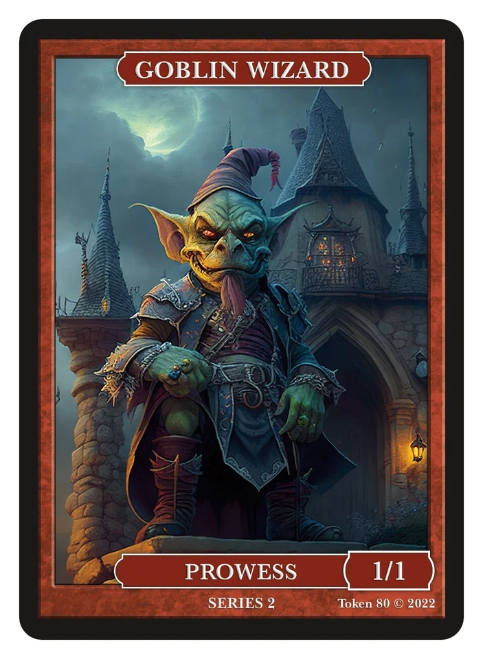 Goblin Wizard  Givememana Tokens Series 2 Magic the Gathering MTG - Image 1 of 2