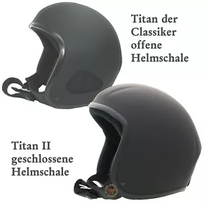 TITAN / Titan2 Kulthelm für Harley Jet Helm Chopper Jethelm Skorpion Mattschwarz - Bild 1 von 14
