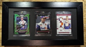 1/1 Custom Denny Hamlin NASCAR Card Art Collection - /5, Auto/Race Used Material - Picture 1 of 1
