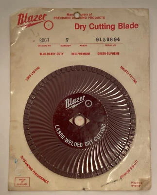 Blazer 7" Premium corte seco lâmina de serra soldada a laser RDC-7 - Imagem 1 de 3