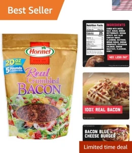 Thick Cut Real Bacon Crumbles, 20 Ounce - 40% Less Fat for Delicious Meals - Picture 1 of 10