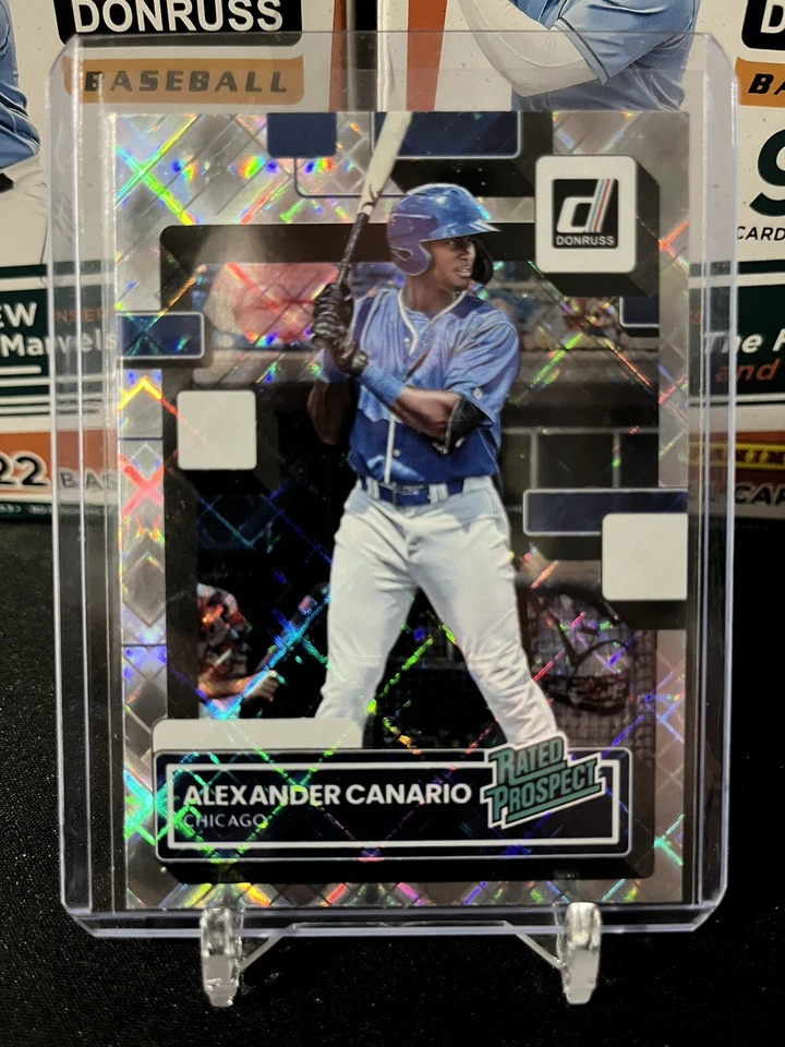 2022 Donruss Alexander Canario Diamond Parallel Rated Prospect #RP-12 Cubs - Image 1 of 2