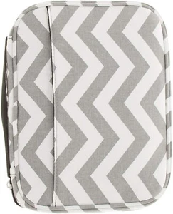 Mango de transporte de cubierta bíblica de lona premium, protector de libros con bolsillos - gris - Imagen 1 de 7