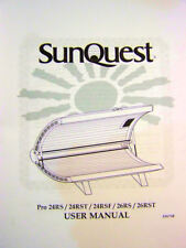 SunQuest Tanning Bed User Manual PRO 24RS 24RST 24RSF 26RS 26RST