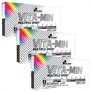 3er Pack VITA-MIN MULTIPLE SPORT -3x60 = 180 Kapseln – Multivitamin & Mineralien - Bild 1 von 14