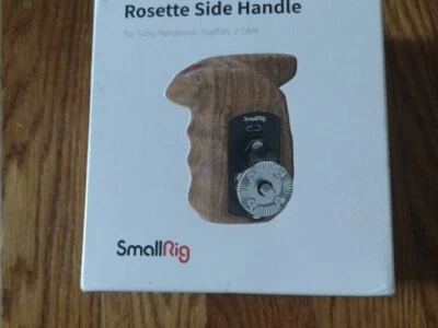 SmallRig Left Side Wooden Handle with Rosette for Camera Shoulder Rig 1891B New - Image 1 of 3