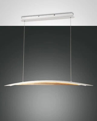 FABAS LUCE LED Pendelleuchte Cordoba 3697-40-102 weiß/Holz  3 Step easy Dim NA - Bild 1 von 4