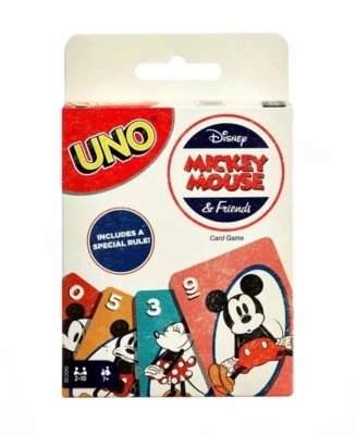 MATTELUNO Classic Mickey Mouse Friends Card Game - Image 1 of 3