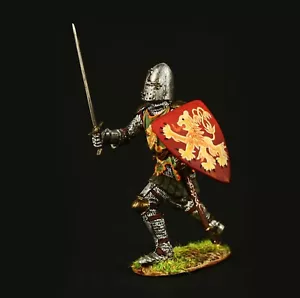 Tin soldier Collectible English Knight with Barbuta 1350-70 Medieval - Picture 1 of 6
