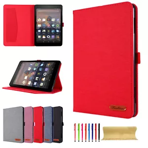 Leather Flip Stand Pen Slot Case For Amazon Kindle Paperwhite 6/5 HD10/HD 8 Plus - Picture 1 of 30