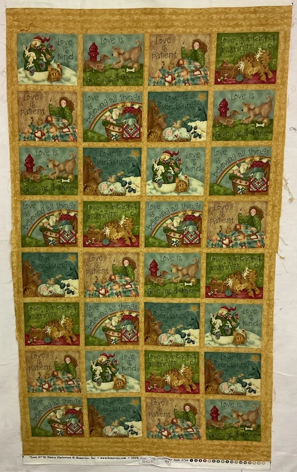 Panel: Love Is 100 % algodón Foto 1 de 1