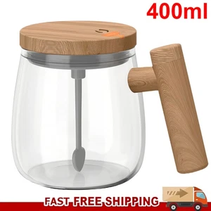 400ml Electric Mixing Mug Self Stirring Coffee Mug Office Stirring Cup with Lid - Picture 1 of 16