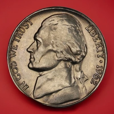 1962-D Jefferson Nickel GEM BU UNC From Original Roll Fast S&H W/ Tracking - Image 1 of 4