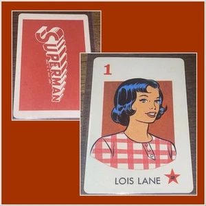 VINTAGE 1966 IDEAL SUPERMAN 🎥 LOIS LANE CARD GAME PLAYING CARD ROOKIE RARE - Picture 1 of 3