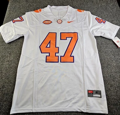 Clemson Tigers Blanco Hombre Pequeña Sammy Marrón #47 Cosida Nueva Camiseta de Fútbol Foto 1 de 4