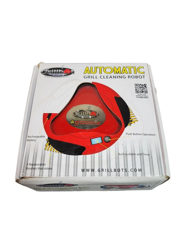 Robot Rojo Limpieza Parrilla Automática Grillbot Alarma y Tiempo Incorporados Foto 1 de 4