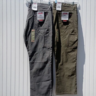 DICKIES Jeans Mens 42 x 30 Gray Duck Carpenter Jean Relaxed Boot Fit LOT OF 2 - Image 1 of 4