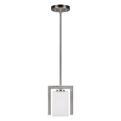Forte Lighting 2569-01-55 Signature Mini Pendant Brushed Nickel - Image 1 of 2
