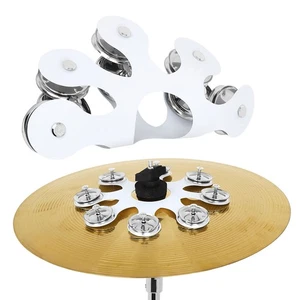Jingles de acero inoxidable efecto campana platillo L103 para hi-hats y platillos 8 pares - Imagen 1 de 23