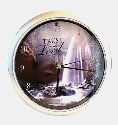 Reloj de Pared 'Trust in the Lord' Cascada Escena Musical 8" Reloj de Pared Solo Foto 1 de 2